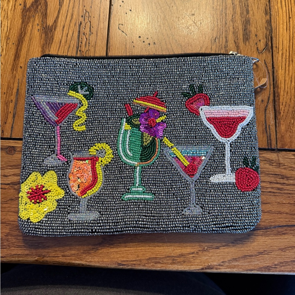 Embroidered Cocktail Design Clutch